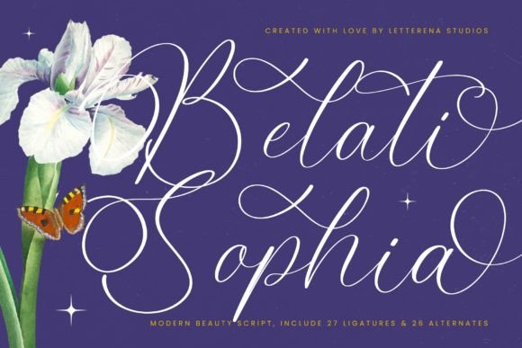 Belati Sophia: A Modern Script Font for Digital Branding