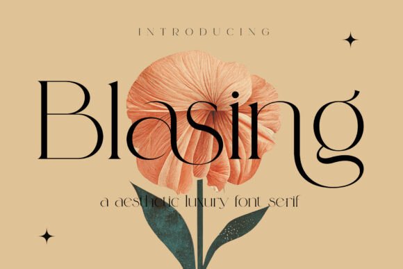 Blasing: A Refined Serif Font for Elegant Digital Branding