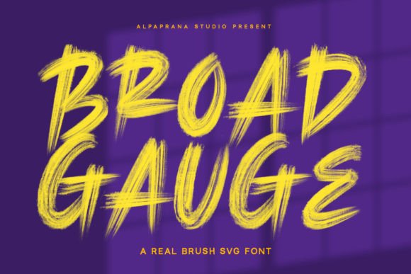 Broad Gauge: A Modern Script Font for Digital Branding