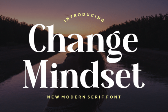 Change Mindset: A Modern Serif Font for Thoughtful Editorial Design