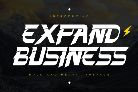 Expand Business: A Dynamic Sans Serif Display Font for Digital Brands