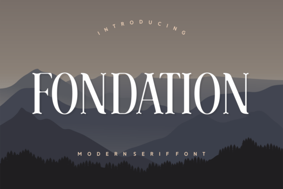 Fondation: A Refined Serif Font for Editorial Design