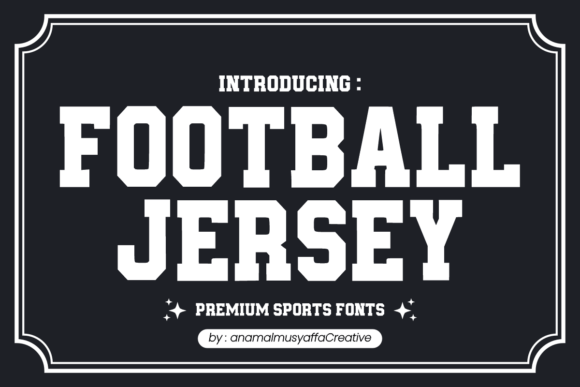 Football Jersey Typeface: Strong, Clear Branding for Small Businesses
