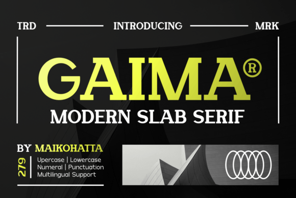 Gaima: A Joyful Slab Serif for Playful Brand Identity