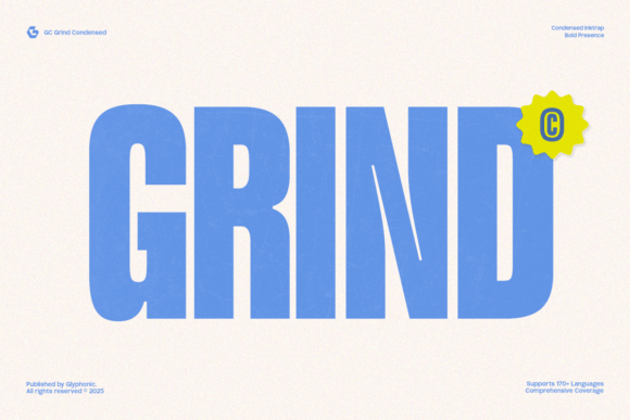 Gc Grind: A Bold, Condensed Sans Serif for Impactful Branding