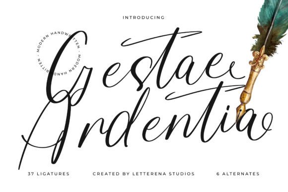 Gestae Ardentia: A Modern Script Font That Commands Attention