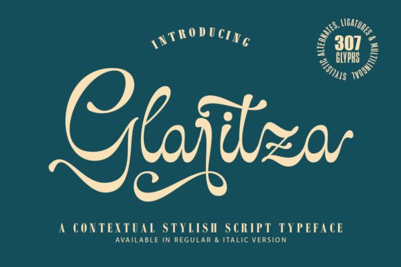 Glaritza Script Font for Professional Small Business Branding