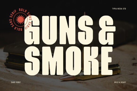 Guns Smoke: A Bold, Playful Sans Serif for Real Branding Work