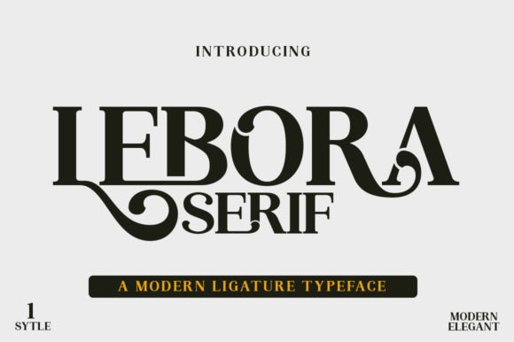 Lebora: A Serif Font That Makes Your Campaign Stand Out
