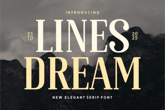 Lines Dream: A Serif Font That Breathes With Your Content