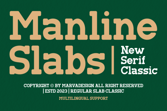 Manline Slabs: A Modern Serif Font That Cuts Through the Feed