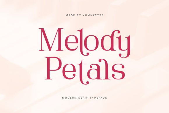 Melody Petals: A Refined Serif Font for Editorial Design