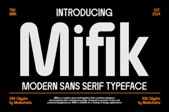 Mifik: A Clean, Versatile Sans Serif Font for Makers