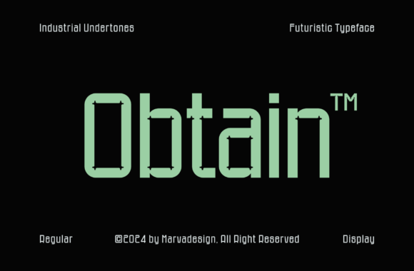 Obtain: A Clean, Modern Sans Serif for Real Branding Work