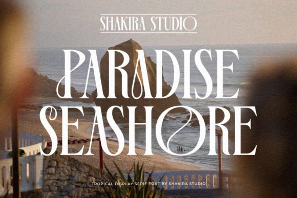 Paradise Seashore: A Tropical Display Serif Font for Handmade Brands