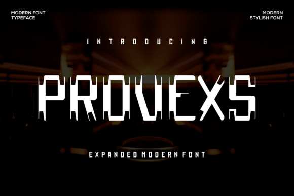 Provexs: A Bold, Modern Display Font for Digital Branding