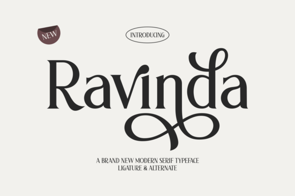 Ravinda: A Modern Serif Font That Elevates Brand Identity