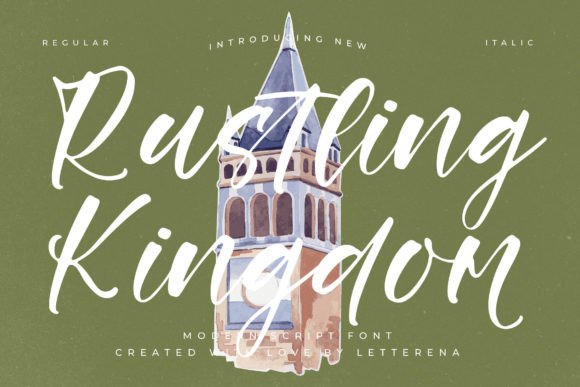 Rustling Kingdom: A Modern Script Font for Thoughtful Editorial Design