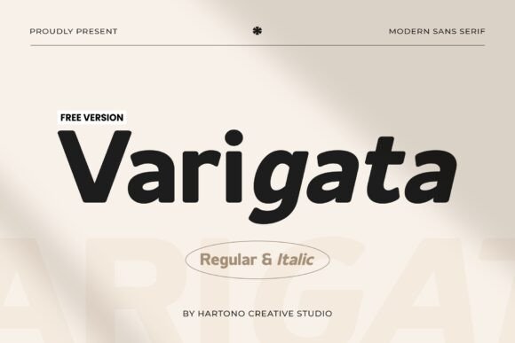 Varigata: A Clean, Modern Sans Serif for Digital Brands