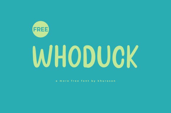 Whoduck: A Display Typeface That Feels Like a Thoughtful Pause